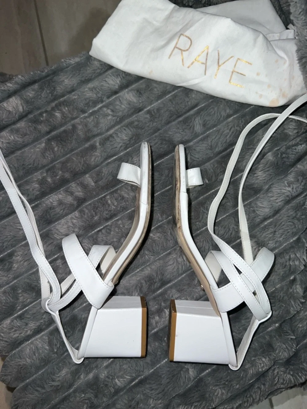 RAYE White Kepner Sandal - Dust Bag Included - Picture 14 of 16